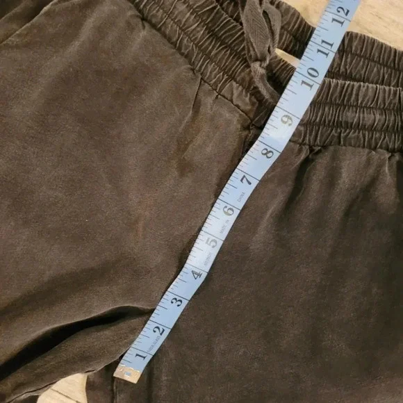 BELLA DAHL black wash Tencel Lyocell drawstring joggers athleisure gorpcore S - Picture 13 of 13